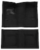 Molded Loop Carpet for 1968 Chevrolet Chevy II Nova and 1969-1972 Chevrolet Nova [OE-Style Jute Backing, Bench Seat, Black]