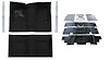 Molded Loop Carpet Kit for 1968 Chevrolet Chevy II Nova/1969-1972 Chevrolet Nova [OE-Style Jute Backing, Bench Seat, Black]
