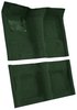 Molded Loop Carpet for 1968 Chevrolet Chevy II Nova and 1969-1972 Chevrolet Nova [OE-Style Jute Backing, Bench Seat, Dark Green] - image 2