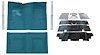 Molded Loop Carpet Kit for 1968 Chevrolet Chevy II Nova/1969-1972 Chevrolet Nova [OE Jute Backing, Bench Seat, Medium Blue] - image 1