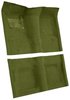 Molded Loop Carpet for 1968 Chevrolet Chevy II Nova and 1969-1972 Chevrolet Nova [OE-Style Jute Backing, Bench Seat, Moss Green] - image 2