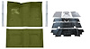 Molded Loop Carpet Kit for 1968 Chevrolet Chevy II Nova/1969-1972 Chevrolet Nova [OE-Style Jute Backing, Bench Seat, Moss Green] - image 1