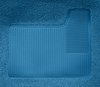 Molded Loop Carpet for 1968 Chevrolet Chevy II Nova, 1969-1972 Chevrolet Nova [OE-Style Jute Backing, Bench Seat, Bright Blue] - image 3
