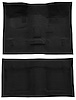 Molded Loop Carpet for 1968 Chevrolet Chevy II, 1969-1972 Chevy Nova [OE-Style Jute Backing, Bucket Seat w/Console, Black]