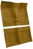 Molded Loop Carpet for 1968 Chevrolet Chevy II, 1969-1972 Chevy Nova [OE-Style Jute Backing, Bucket Seat w/Console, Gold] - image 2