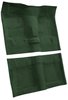 Molded Loop Carpet for 1968 Chevrolet Chevy II, 1969-1972 Chevy Nova [Mass Backing, Bucket Seat w/Console, Dark Green] - image 2