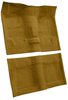 Molded Loop Carpet for 1968 Chevrolet Chevy II, 1969-1972 Chevy Nova [Mass Backing, Bucket Seat w/Console, Gold] - image 2
