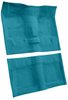 Molded Loop Carpet for 1968 Chevrolet Chevy II, 1969-1972 Chevy Nova [Jute Backing, Bucket Seat w/o Console, Bright Blue] - image 2