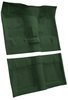 Molded Loop Carpet for 1968 Chevrolet Chevy II, 1969-1972 Chevy Nova [Mass Backing, Bucket Seat w/o Console, Dark Green] - image 2