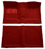 Molded Loop Carpet for 1962-1967 Chevrolet Chevy II Nova [Mass Backing, Bench Seat w/Column Shift, Red] - image 1