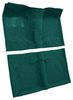 Molded Loop Carpet for 1962-1967 Chevrolet Chevy II Nova [OE-Style Jute Backing, Bucket Seats w/Console, Aqua] - image 2