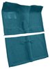 Molded Loop Carpet for 1962-1967 Chevrolet Chevy II Nova [OE-Style Jute Backing, Bucket Seats w/Console, Medium Blue] - image 2