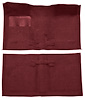 Molded Loop Carpet for 1962-1967 Chevrolet Chevy II Nova [OE-Style Jute Backing, Bucket Seats w/Console, Maroon] - image 1