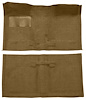 Molded Loop Carpet for 1962-1967 Chevrolet Chevy II Nova [OE-Style Jute Backing, Bucket Seats w/Console, Fawn Sandalwood] - image 1