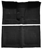 Molded Loop Carpet for 1962-1967 Chevrolet Chevy II Nova [Jute Backing, Bucket Seats w/Console, 4-Speed, Black] - image 1