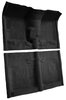 Molded Loop Carpet for 1962-1967 Chevrolet Chevy II Nova [Jute Backing, Bucket Seats w/Console, 4-Speed, Black] - image 2