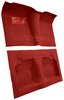 Molded Loop Carpet for 1959-1960 Chevrolet Bel Air, Biscayne, Impala [OE-Style Jute Backing, Hardtop/Convertible, Red] - image 2