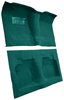 Molded Loop Carpet for 1959-1960 Chevrolet Bel Air, Biscayne, Impala [OE-Style Jute Backing, Hardtop/Convertible, Aqua] - image 2