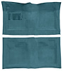 Molded Loop Carpet for 1961-1964 Chevrolet Bel Air, Biscayne, Impala [Mass Backing, Automatic, Medium Blue] - image 1