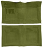 Molded Loop Carpet for 1961-1964 Chevrolet Bel Air, Biscayne, Impala [Mass Backing, Automatic, Moss Green] - image 1