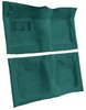 Molded Loop Carpet for 1961-1964 Chevrolet Bel Air, Biscayne, Impala [OE-Style Jute Backing, 4-Speed, Aqua] - image 2