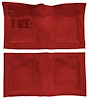 Molded Loop Carpet for 1961-1964 Chevrolet Bel Air, Biscayne, Impala [Mass Backing, 4-Speed, Red] - image 1