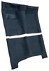 Molded Loop Carpet for 1965-1970 Chevrolet Bel Air, Biscayne, Impala [OE-Style Jute Backing, Automatic Transmission, Dark Blue] - image 2