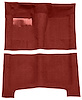Molded Loop Carpet for 1965-1970 Chevrolet Bel Air, Biscayne, Impala [Mass Backing, Automatic Transmission, Red] - image 1