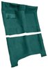 Molded Loop Carpet for 1965-1970 Chevrolet Bel Air, Biscayne, Impala [Mass Backing, Automatic Transmission, Aqua] - image 2
