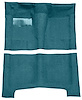 Molded Loop Carpet for 1965-1970 Chevrolet Bel Air, Biscayne, Impala [Mass Backing, Automatic Transmission, Medium Blue] - image 1