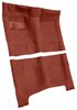Molded Loop Carpet for 1965-1970 Chevrolet Bel Air, Biscayne, Impala [Mass Backing, Automatic Transmission, Medium Red] - image 2