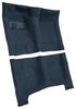 Molded Loop Carpet for 1965-1970 Chevrolet Bel Air, Biscayne, Impala [OE Jute Backing, 4-Speed Manual Transmission, Dark Blue] - image 2
