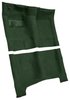 Molded Loop Carpet for 1965-1970 Chevrolet Bel Air, Biscayne, Impala [OE Jute Backing, 4-Speed Manual Transmission, Dark Green] - image 2