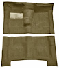 Molded Loop Carpet for 1965-1970 Chevy Bel Air, Biscayne, Impala [OE Jute Backing, 4-Speed, Without Console, Fawn Sandalwood] - image 1