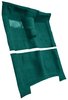 Molded Loop Carpet for 1965-1970 Chevrolet Bel Air, Biscayne, Impala [Mass Backing, 4-Speed, Without Console, Aqua] - image 2