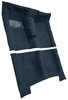 Molded Loop Carpet for 1965-1970 Chevrolet Bel Air, Biscayne, Impala [Mass Backing, 4-Speed, Without Console, Dark Blue] - image 2