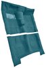 Molded Loop Carpet for 1965-1970 Chevrolet Bel Air, Biscayne, Impala [Mass Backing, 4-Speed, Without Console, Medium Blue] - image 2