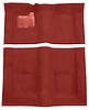Molded Loop Carpet Fits Select 1971-1973 Buick, Chevrolet, Oldsmobile, Pontiac Models [Mass Backing, Red] - image 1