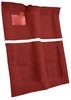 Molded Loop Carpet Fits Select 1971-1973 Buick, Chevrolet, Oldsmobile, Pontiac Models [Mass Backing, Red] - image 2
