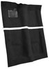 Molded Cut Pile Carpet Fits Select 1974-1976 Buick, Chevrolet, Oldsmobile, Pontiac Models [OE-Style Jute Backing, Black] - image 2
