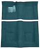Molded Cut Pile Carpet Fits Select 1974-1976 Buick, Chevrolet, Oldsmobile, Pontiac Models [OE-Style Jute Backing, Blue] - image 1