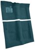 Molded Cut Pile Carpet Fits Select 1974-1976 Buick, Chevrolet, Oldsmobile, Pontiac Models [OE-Style Jute Backing, Blue] - image 2