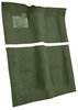 Molded Cut Pile Carpet Fits Select 1974-1976 Buick, Chevrolet, Oldsmobile, Pontiac Models [OE-Style Jute Backing, Willow Green] - image 2