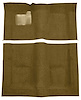 Molded Cut Pile Carpet Fits Select 1974-1976 Buick, Chevrolet, Oldsmobile, Pontiac Models [Mass Backing, Buckskin] - image 1