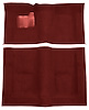 Molded Cut Pile Carpet Fits Select 1974-1976 Buick, Chevrolet, Oldsmobile, Pontiac Models [Mass Backing, Oxblood] - image 1