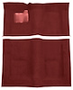 Molded Cut Pile Carpet Fits Select 1974-1976 Buick, Chevrolet, Oldsmobile, Pontiac Models [Mass Backing, Dark Red/Carmine] - image 1