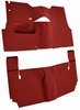 Cut-N-Sewn Loop Carpet for 1955 Chevy Bel Air, Nomad [OE-Style Jute Backing, 2-Door, Hardtop, Bench Seat, Red] - image 2