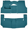 Cut-N-Sewn Loop Carpet for 1955 Chevy Bel Air, Nomad [OE-Style Jute Backing, 2-Door, Hardtop, Bench Seat, Medium Blue] - image 1