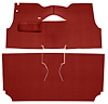 Cut-N-Sewn Loop Carpet for 1955 Chevy Bel Air, Nomad [OE-Style Jute Backing, 2-Door, Hardtop, Bucket Seats, Red] - image 1