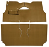 Cut-N-Sewn Loop Carpet for 1955 Chevy Bel Air, Nomad [OE-Style Jute Backing, 2-Door, Hardtop, Bucket Seats, Medium Saddle] - image 1